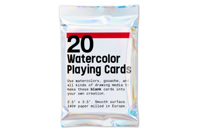 Watercolor Playing Cards, Pack of 20