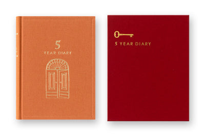 Five Year Diary, Compact, Burnt Orange
