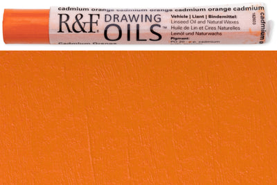 R&F Drawing Oils #3105, Cadmium Orange
