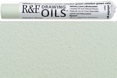 R&F Drawing Oils #3107, Celadon Green