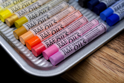 R&F Drawing Oils #3136, Unbleached Titanium