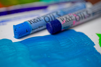 R&F Drawing Oils #3107, Celadon Green