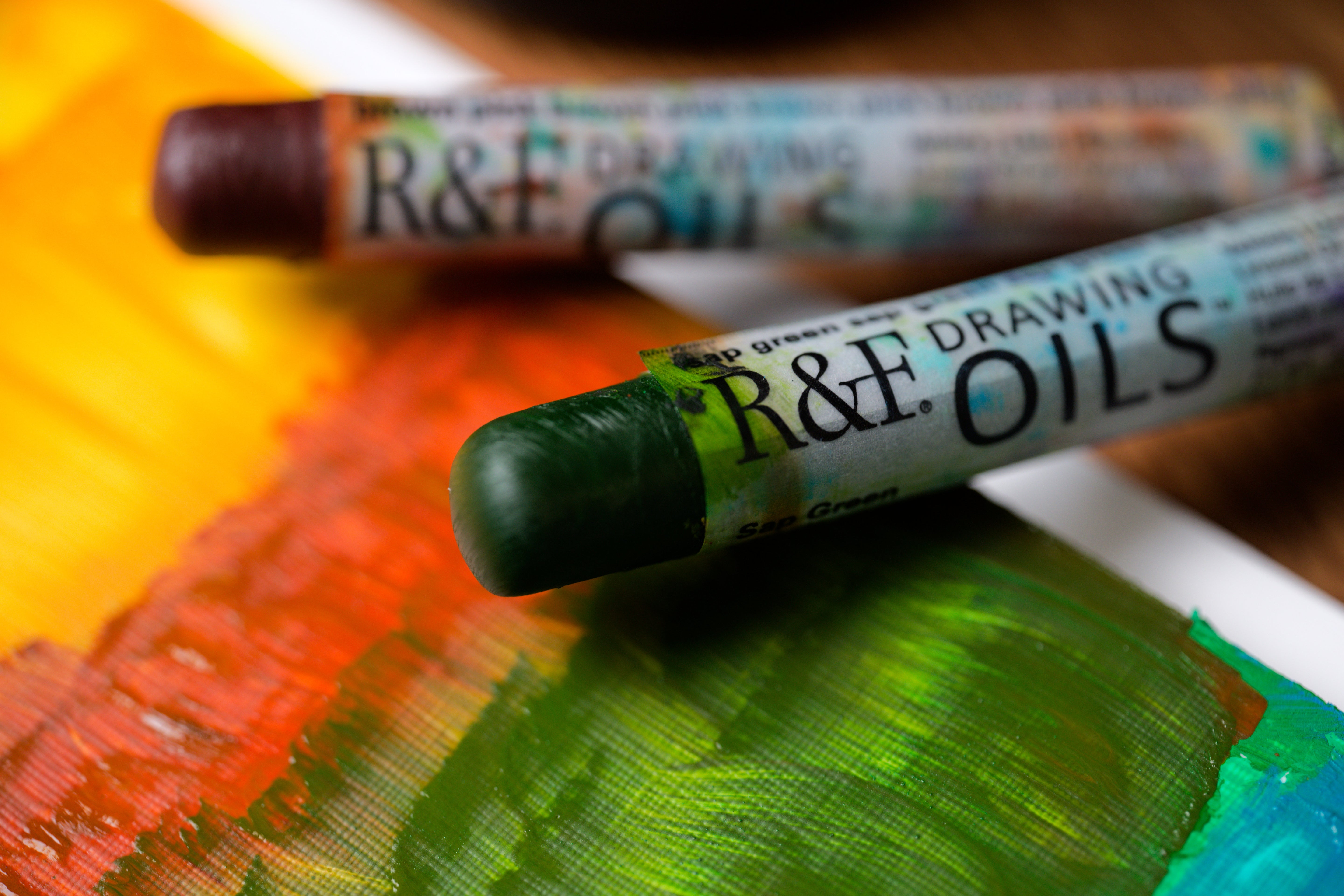 R&F Drawing Oils, Introductory Set of 6