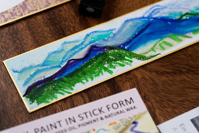Hand-Colored Shikishi Boards, Set of 2
