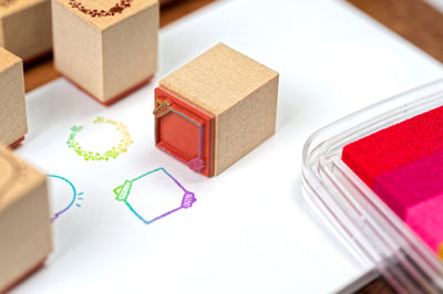 Mini Note Rubber Stamp, ¾"