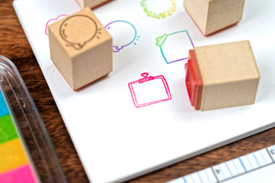 Clipboard Rubber Stamp, ¾"