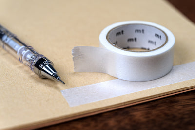 mt Washi Tape, 15 mm, Silky White