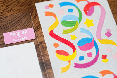 Ribbon Burst Sticker Sheet