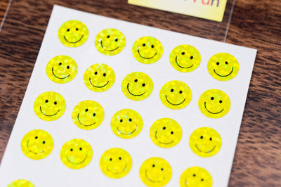 Shiny Smilies Sticker Sheet