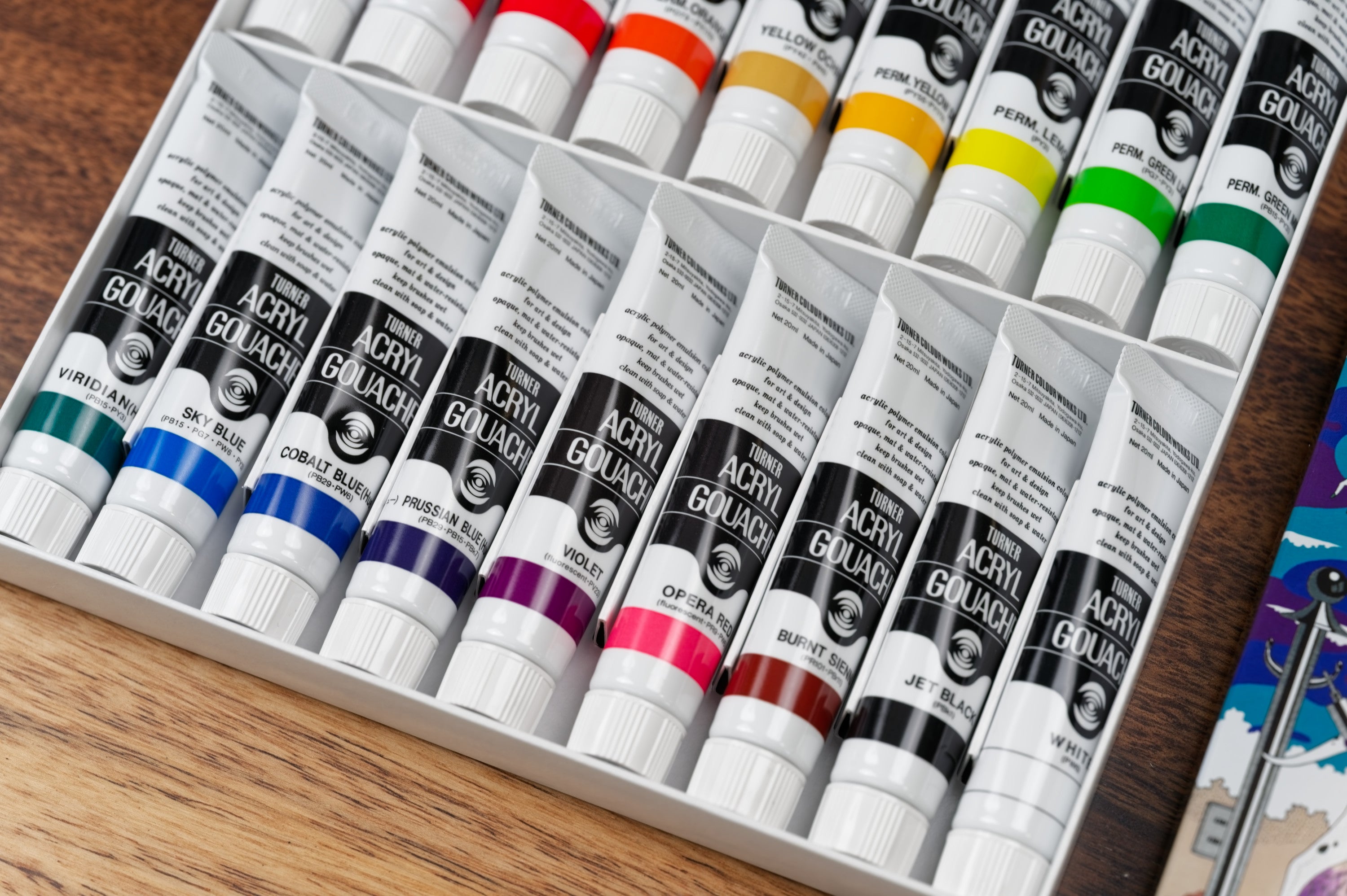 Turner Acryl Gouache, Set of 18