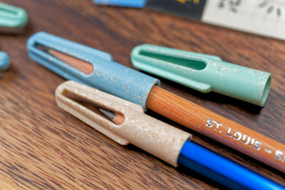 Eggshell Resin Pencil Caps, Set of 6