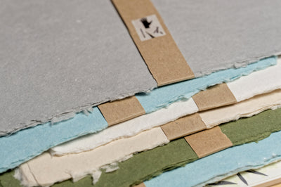 Handmade Abacá/Cotton Paper, 8" x 10" (Five Sheets)