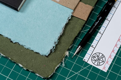 Handmade Abacá/Cotton Paper, 8" x 10" (Five Sheets)