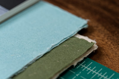 Handmade Abacá/Cotton Paper, 8" x 10" (Five Sheets)