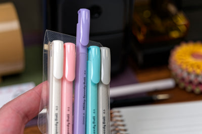 Milky Speedy Ball Pens, Set of 5