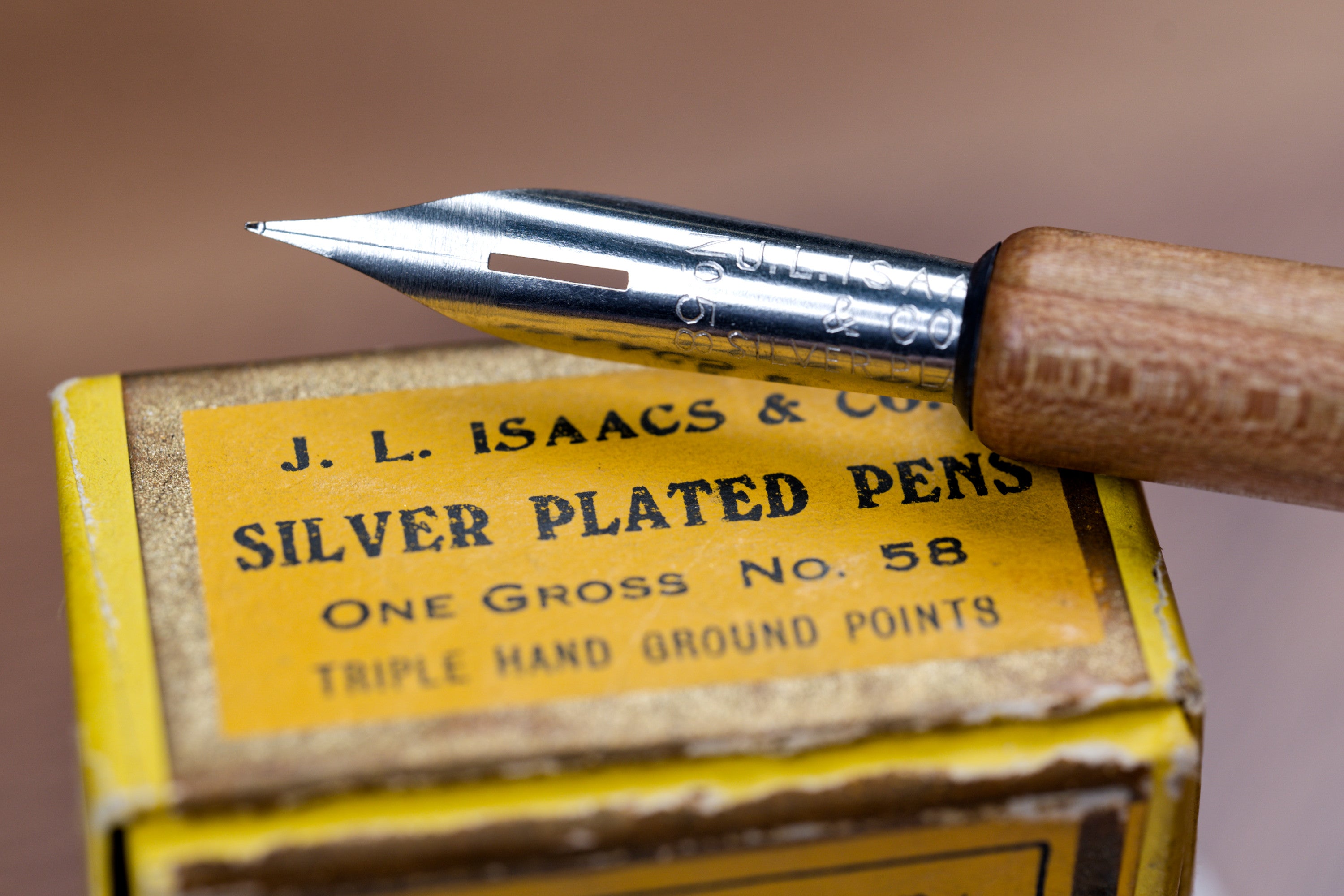 J.L. Isaacs #58 Silver-Plated Dip Pen