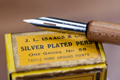 J.L. Isaacs #58 Silver-Plated Dip Pen