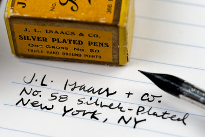 J.L. Isaacs #58 Silver-Plated Dip Pen