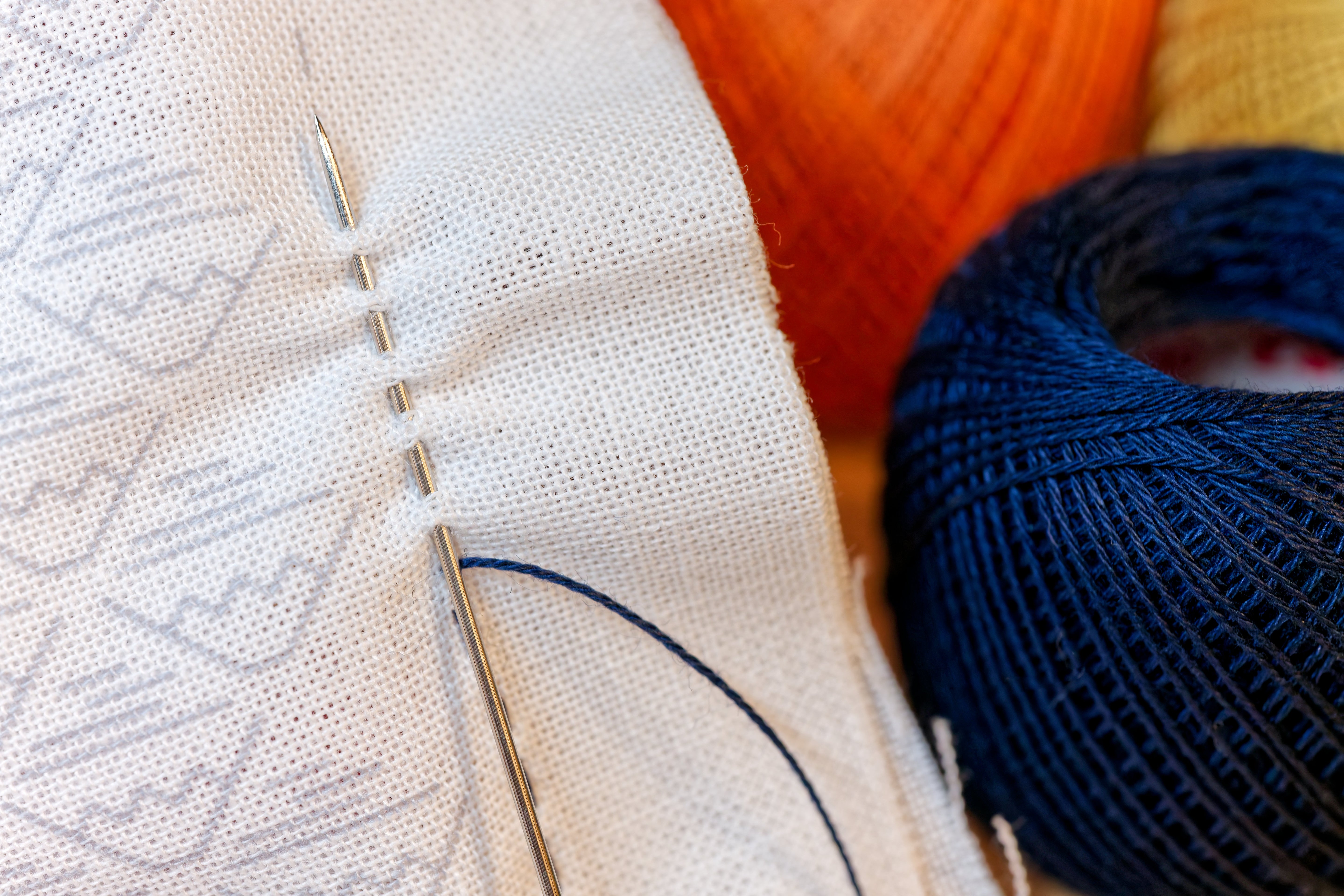 Olympus Thin Sashiko Thread, #212 Rose Red