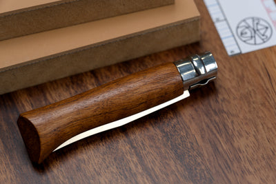Opinel No. 08 Stainless Folding Knife, Walnut