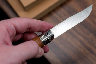 Opinel No. 08 Stainless Folding Knife, Walnut