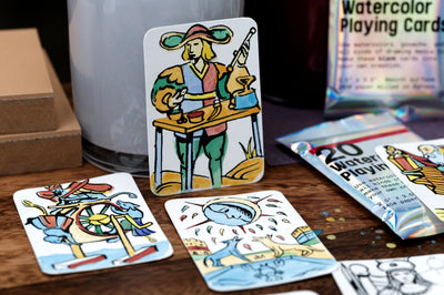Watercolor Playing Cards, Pack of 20