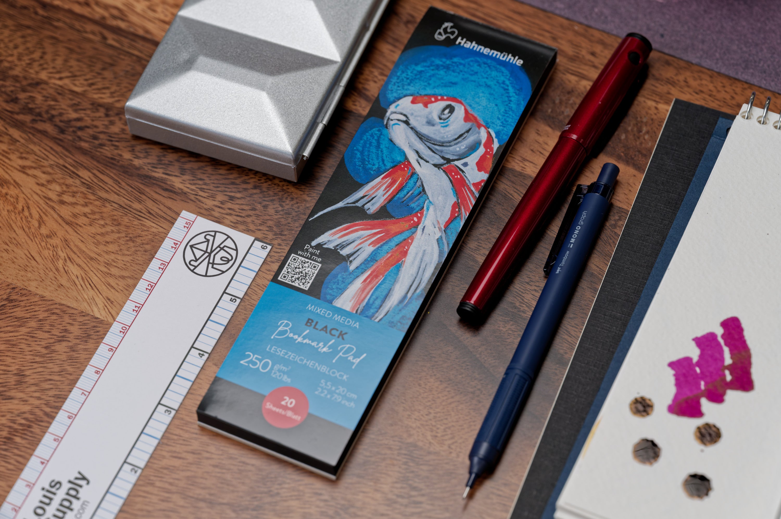 Mixed Media Bookmarks, Black