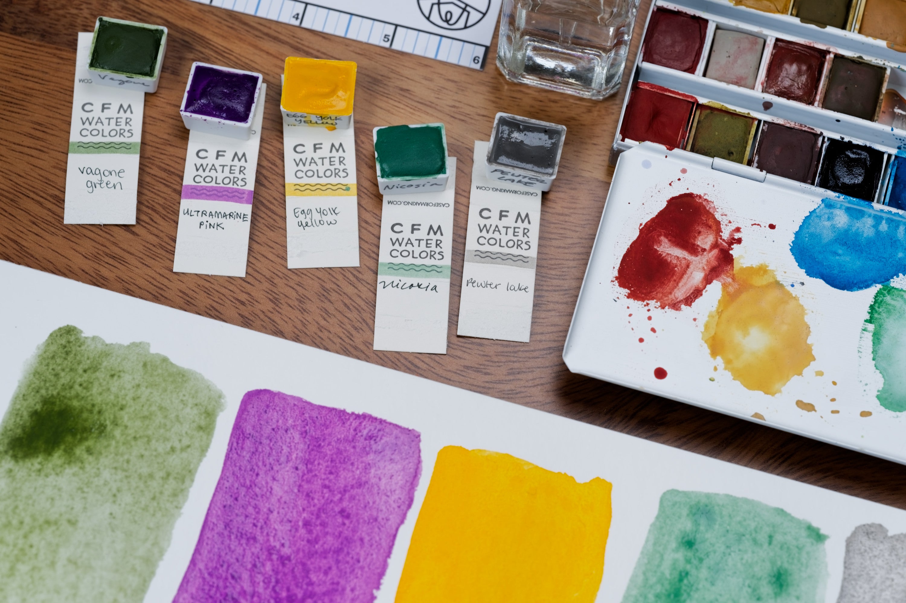 CfM Watercolor Half Pan, Egg Yolk Yellow