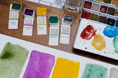 CfM Watercolor Half Pan, Egg Yolk Yellow