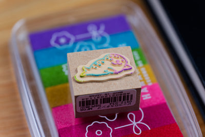 Happy Seal Rubber Stamp, 1"
