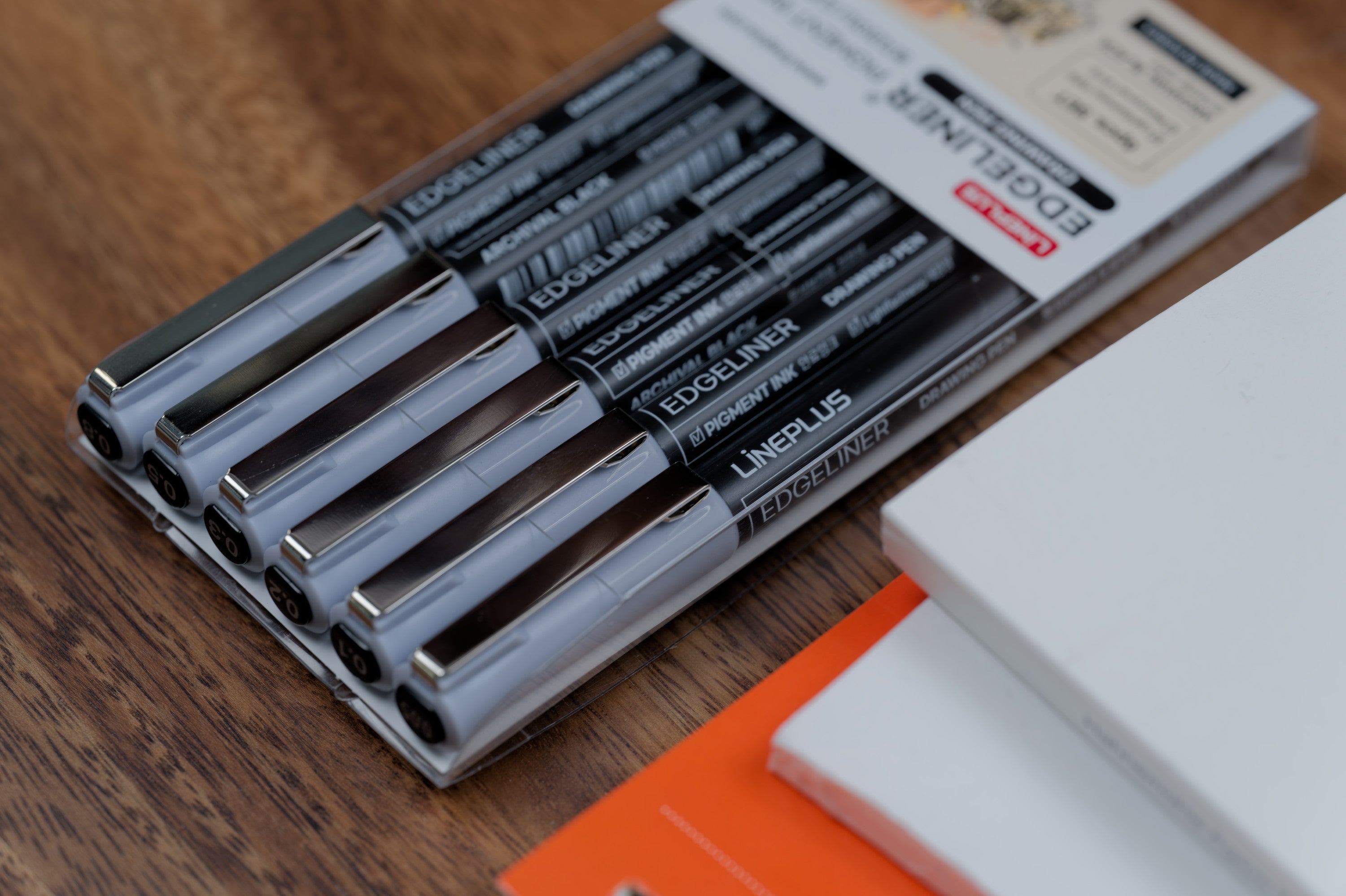 Edgeliner Pigment Pens, Set of 6