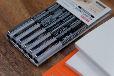Edgeliner Pigment Pens, Set of 6