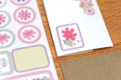 Cosmos Washi Sticker Sheet