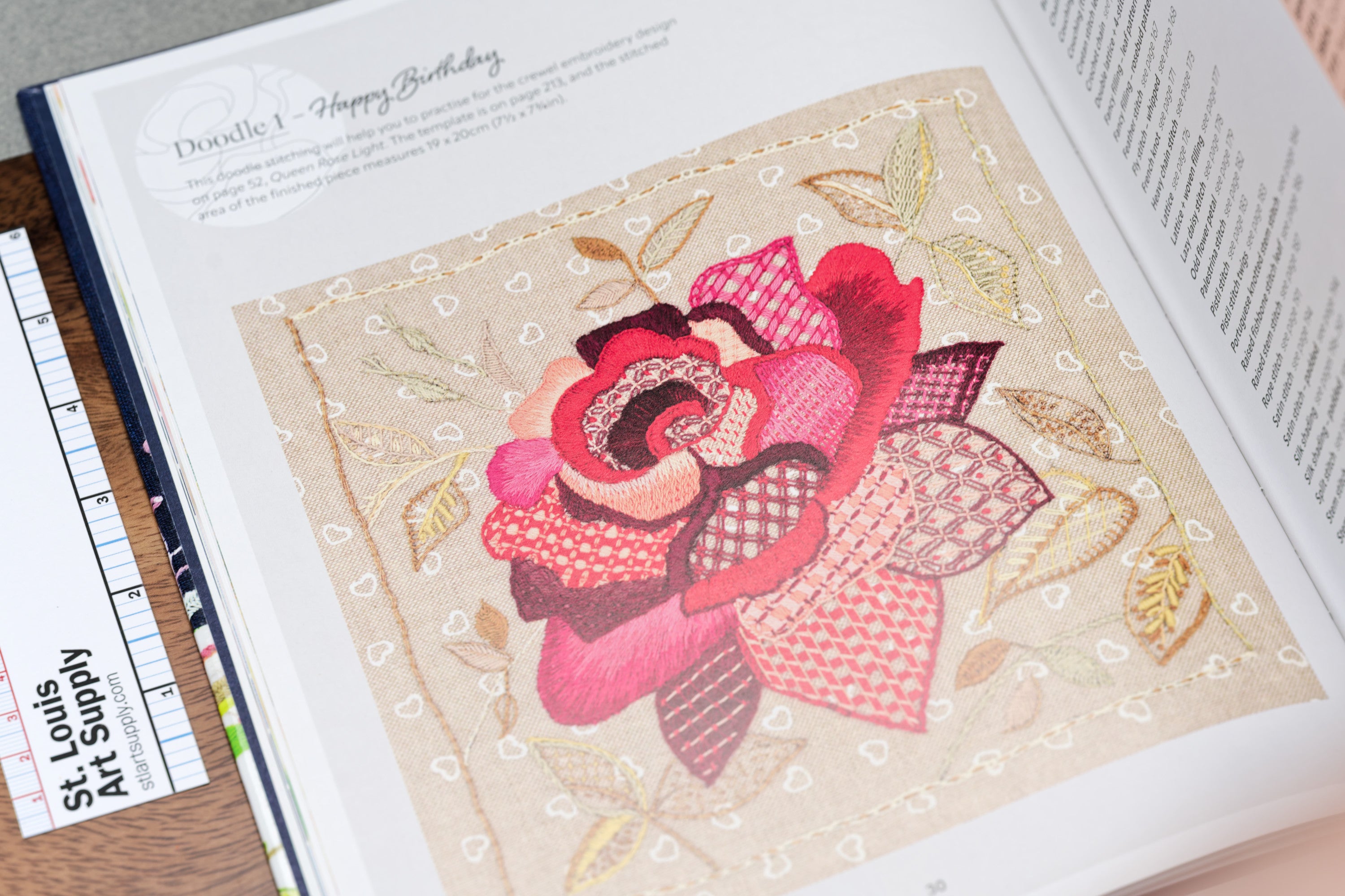 Contrast in Crewel Embroidery