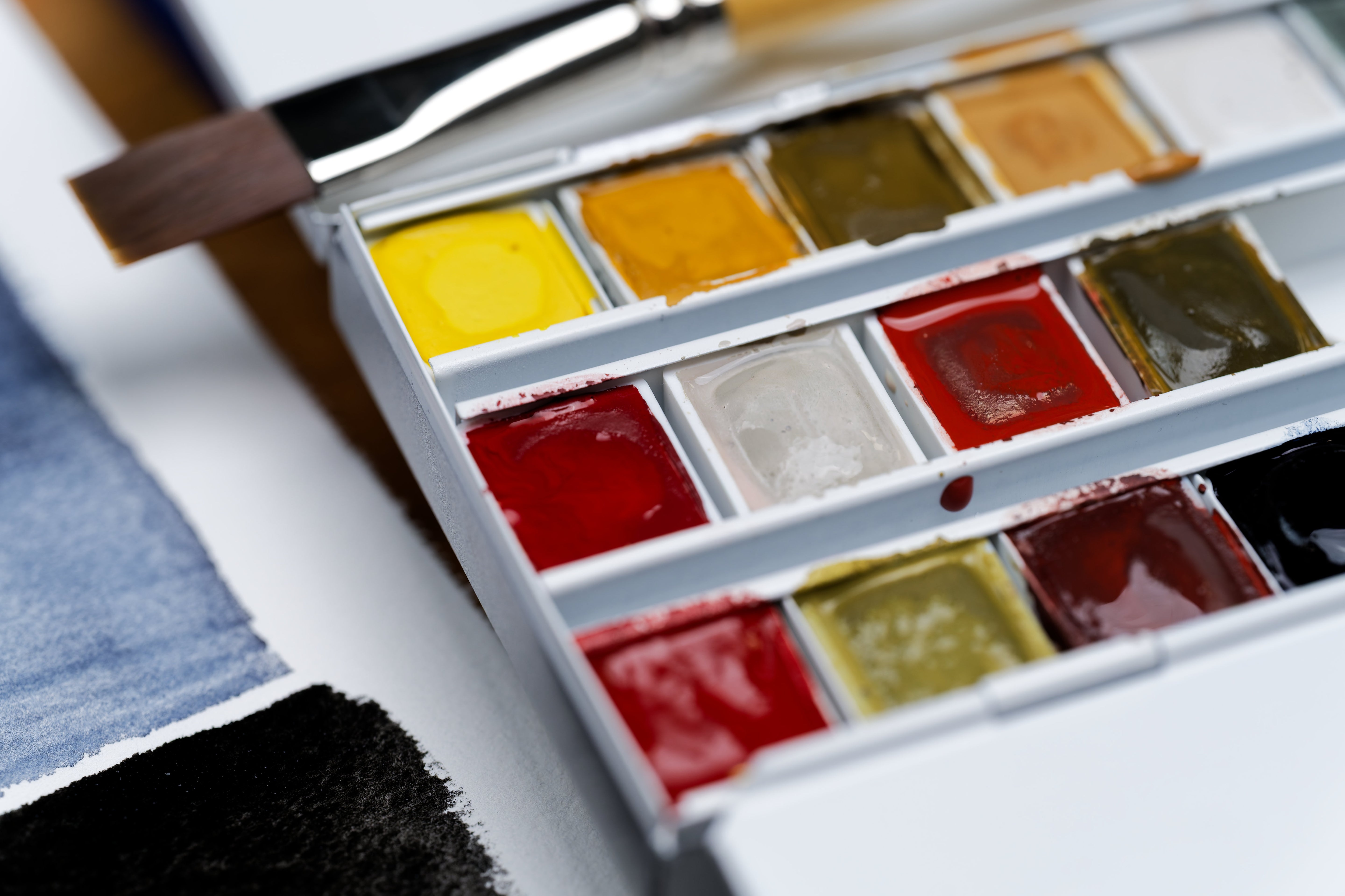 CfM Watercolor Half Pan, French Ochre Very Light
