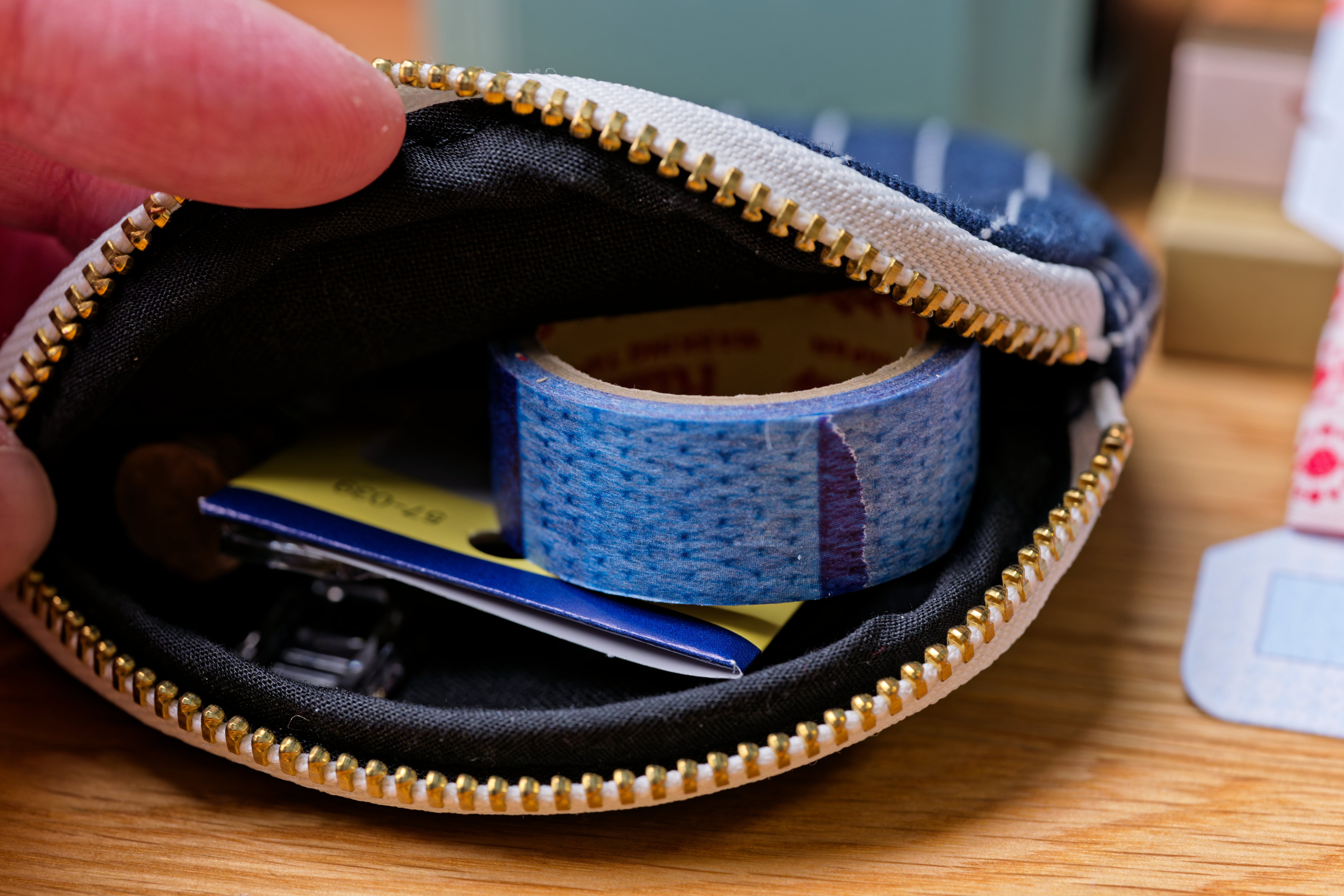 Mini Denim Pouch