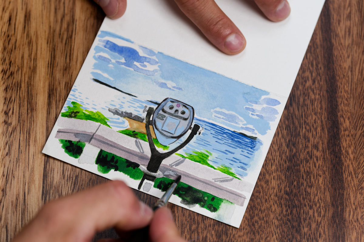 Watercolor Greeting Cards (6 Cards + 6 Envelopes)