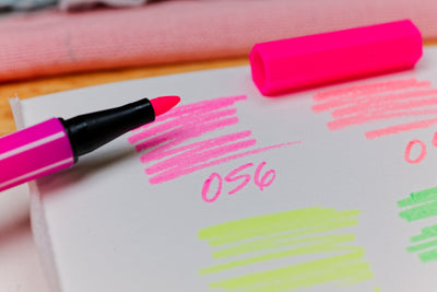 Pen 68 Fine-Tip Markers, Neon Set of 6