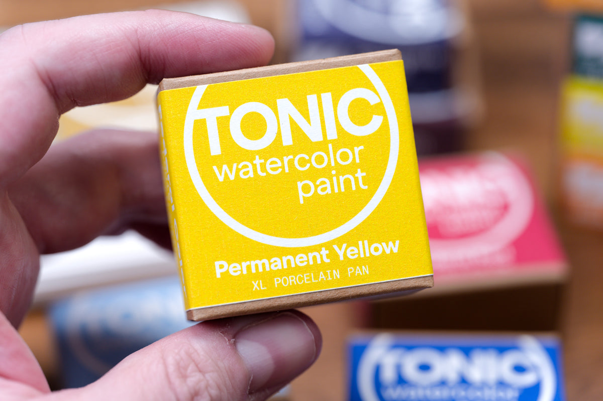 Tonic Watercolor, Porcelain Pan, #002 Federal Red