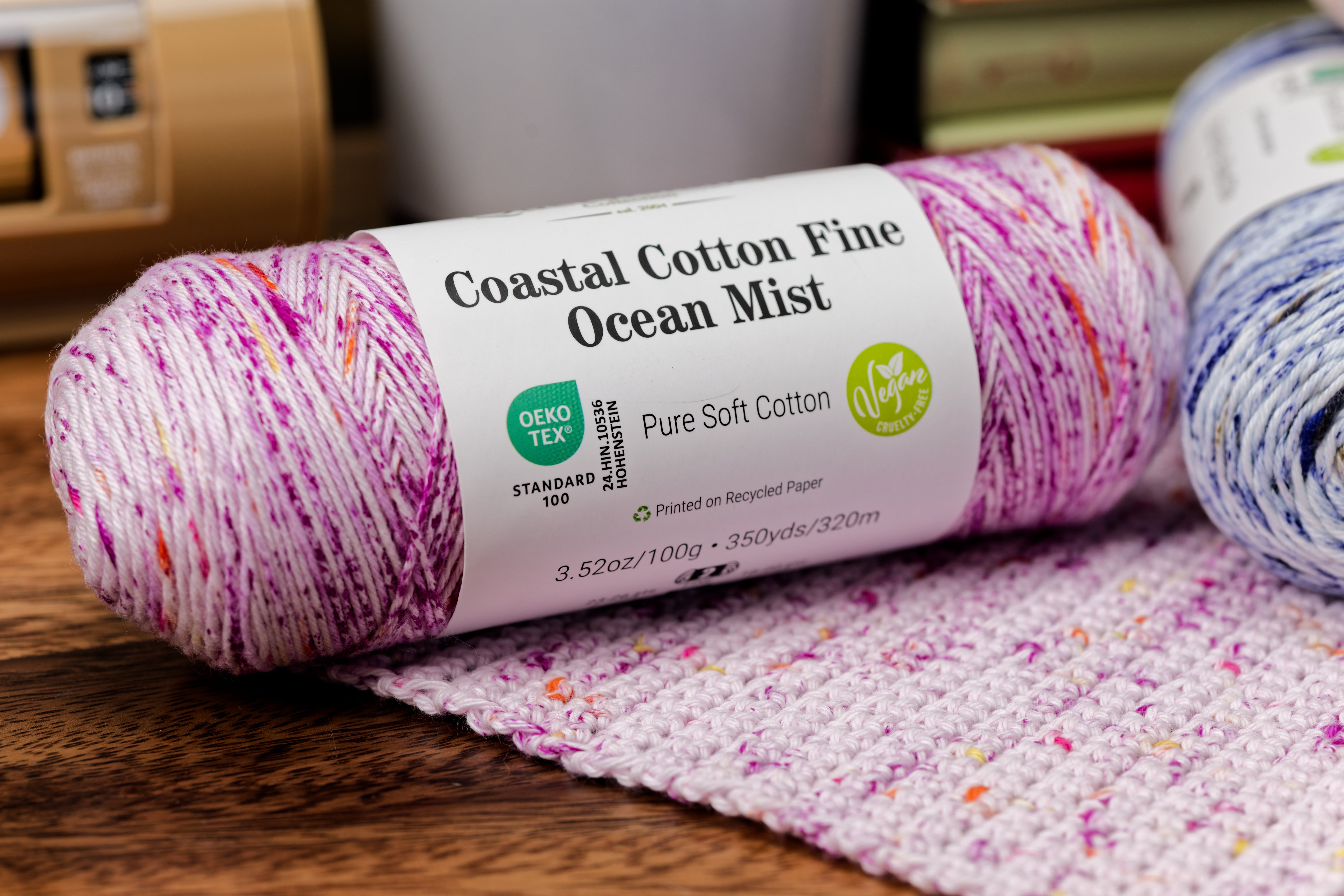Ocean Mist Fine Cotton Yarn, #4013 Royal Sands