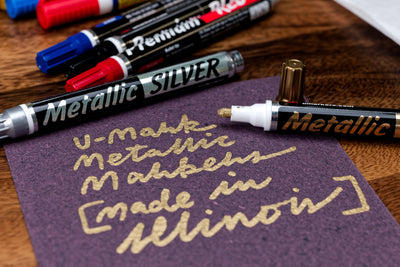 U-Mark Premium Paint Marker, Metallic Silver