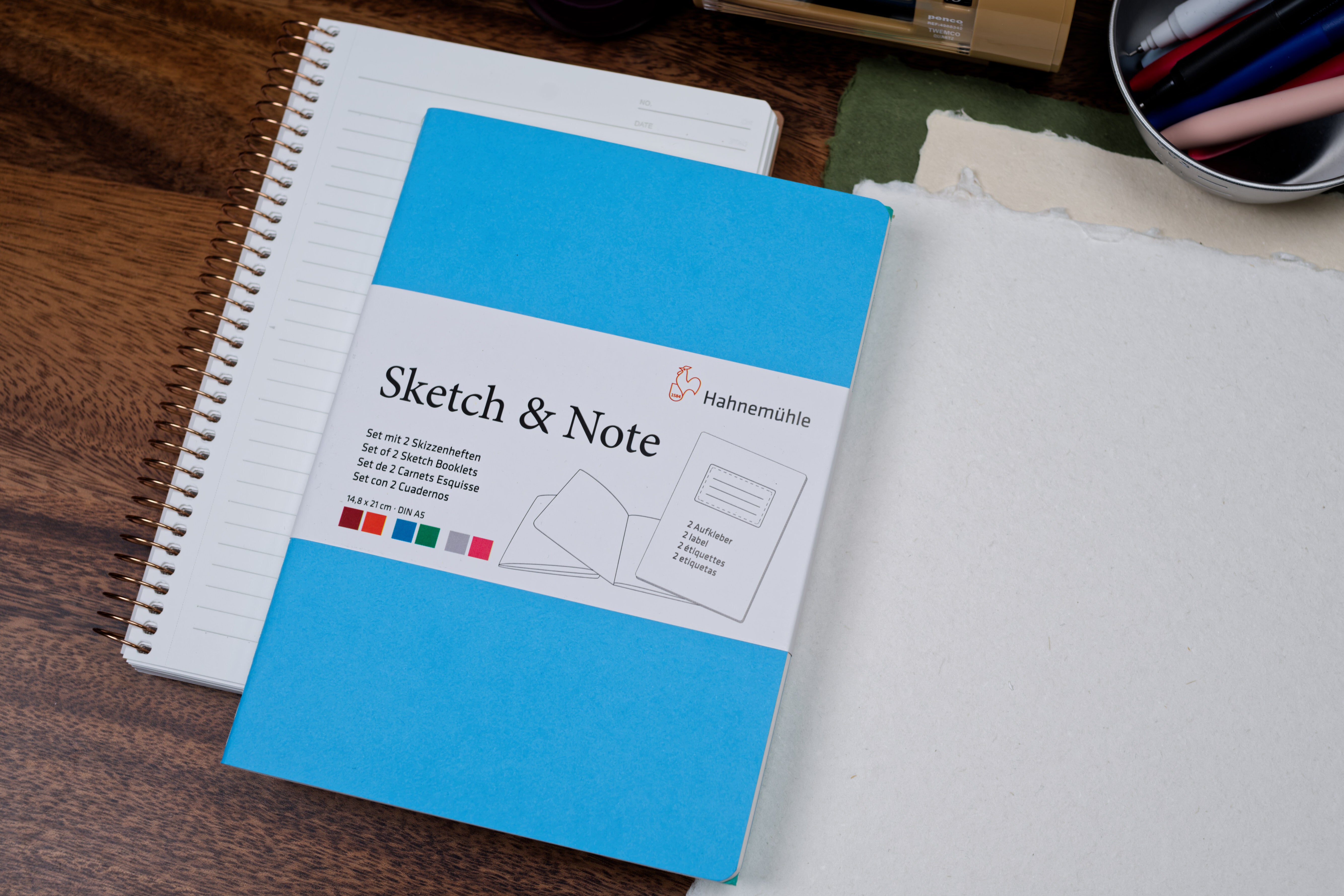 Sketch & Note Two-Pack, Blue/Green