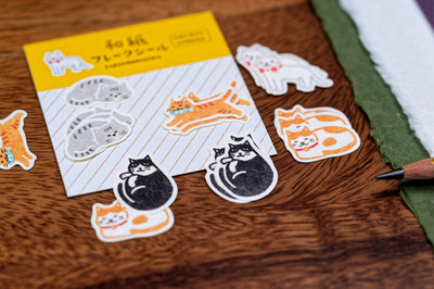Washi Sticker Set, House Cats