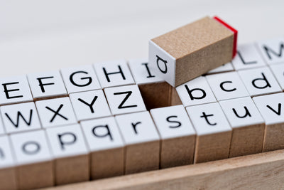 Alphabet Stamp Set, Rounded Sans Serif (54 Pieces)