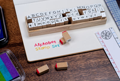 Alphabet Stamp Set, Rounded Sans Serif (54 Pieces)