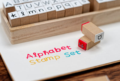 Alphabet Stamp Set, Rounded Sans Serif (54 Pieces)