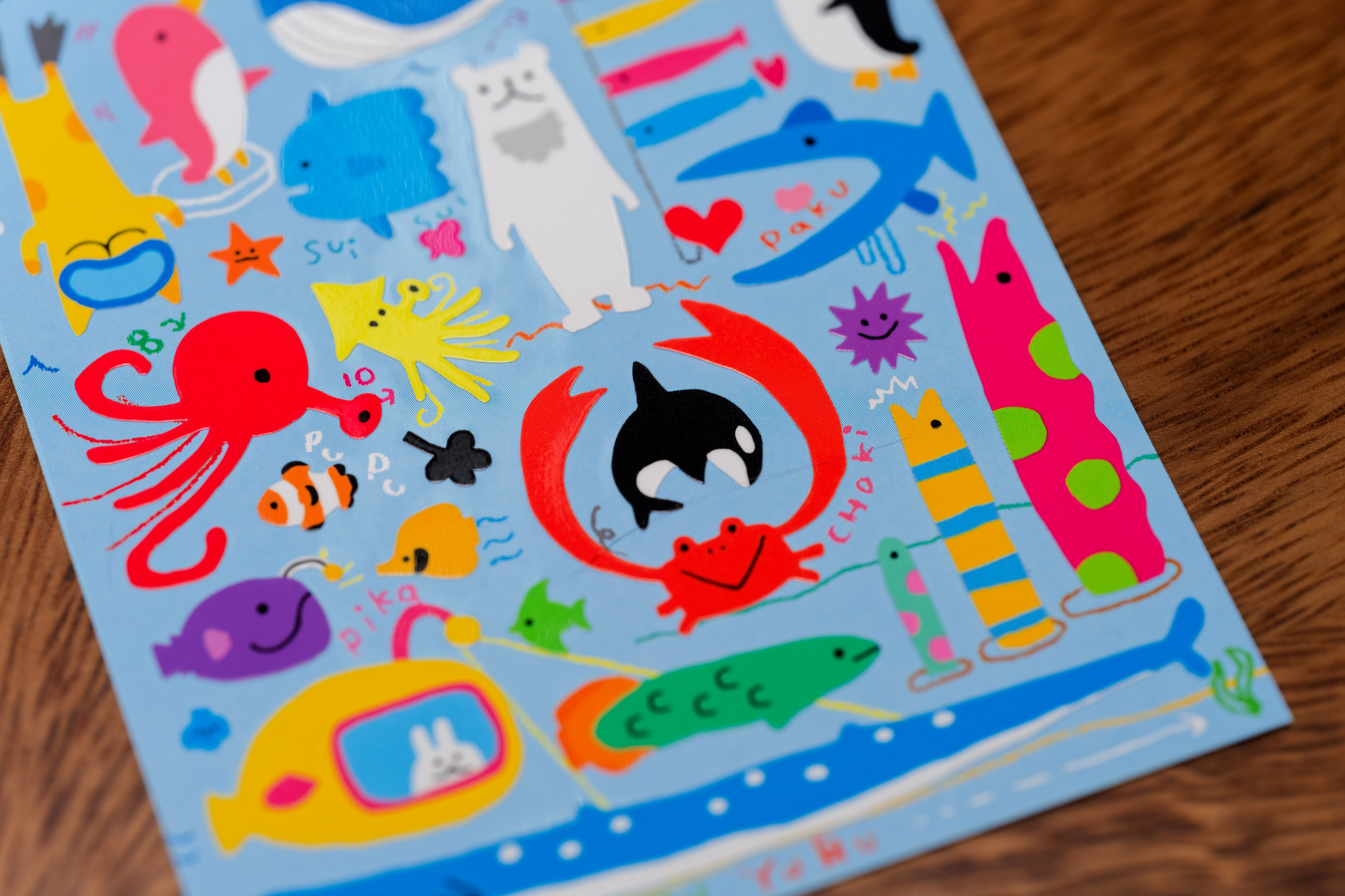 Ocean Creatures Sticker Sheet