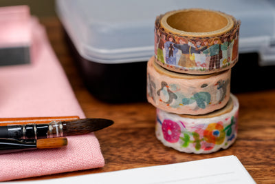 Die-Cut Washi Tape, Flower Wreath