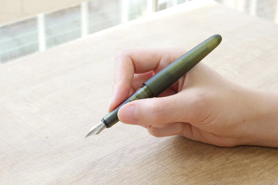 Kakimori Frost Fountain Pen, Amber