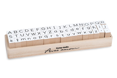 Alphabet Stamp Set, Rounded Sans Serif (54 Pieces)